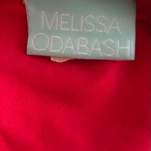 Melissa Odabash Red Palermo One Shoulder One Piece Swimsuit Women’s size 12 - Picture 7 of 8